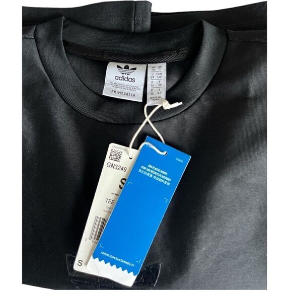 ADIDAS Originals Woman Tee Dress Oversized Color Black Size S. - Picture 6 of 7